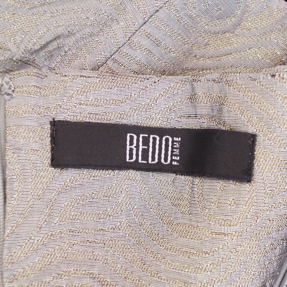 Bedo Femme Strapless Brocade Cocktail Dress- Sz. Lrg - Picture 5 of 5
